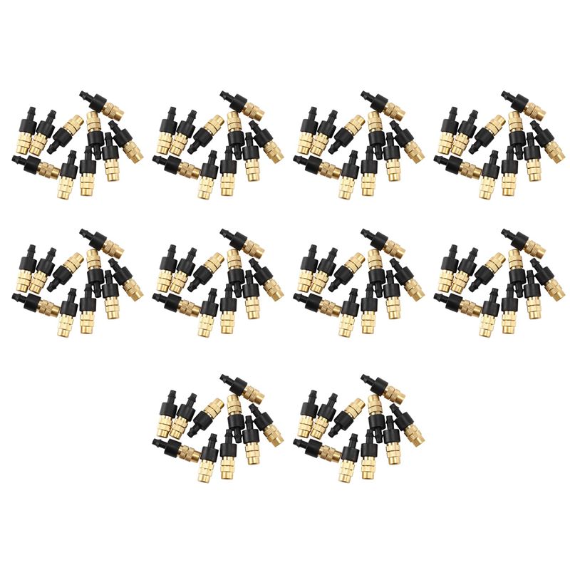 AS94-100 Pcs Adjustable Mistin - Nozzle Brass 评论和价格
