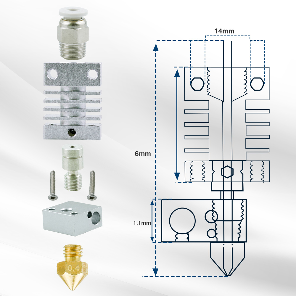 For Creality Ender 3 CR-10 CR- - Hotend 0.4Mm 评论和价格
