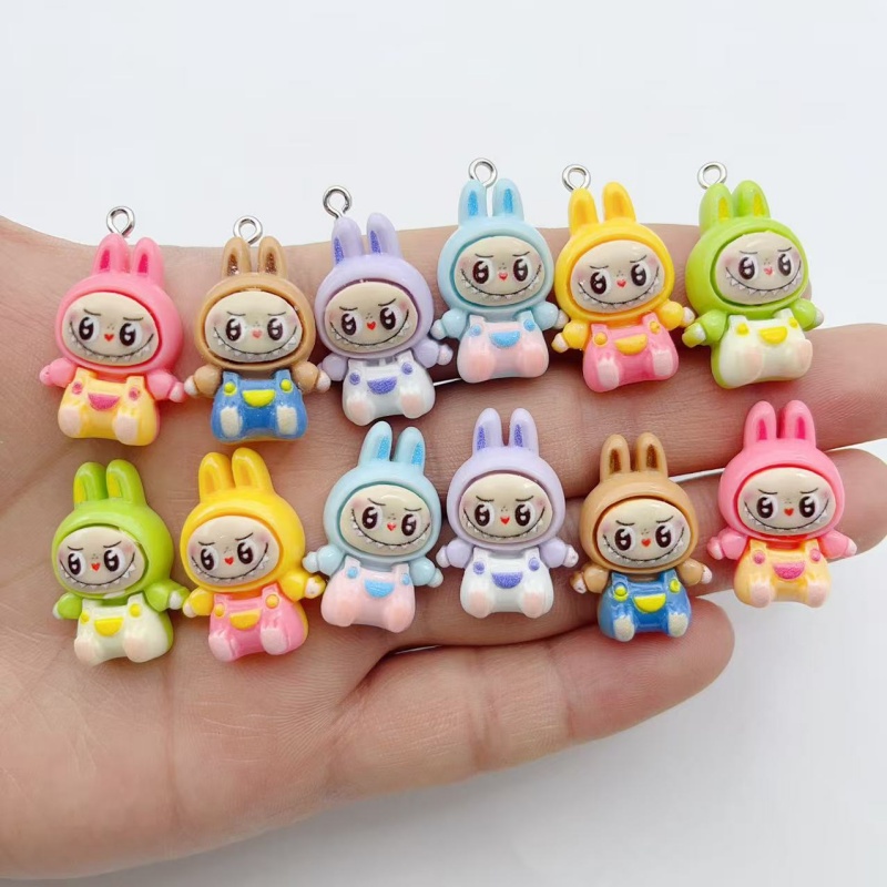 10Pcs Kawaii Rabbit Strawberry - Resin 评论和价格