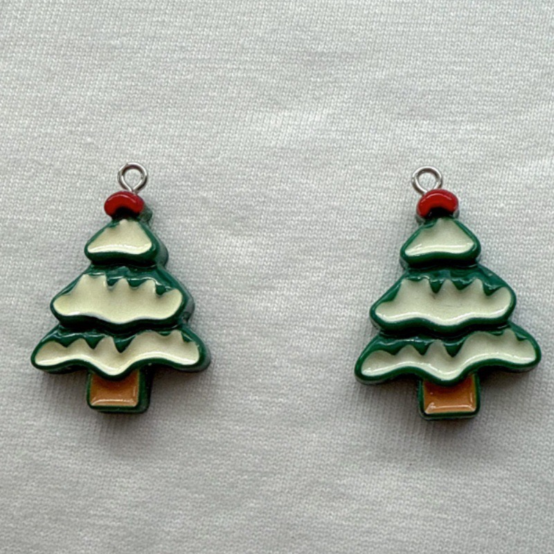 10pcs Christmas Cartoon Series - Resin 评论和价格